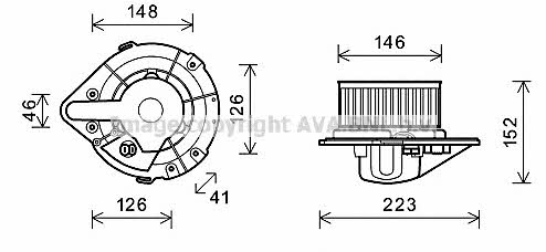 AVA AI7501 Fan assy - heater motor AI7501: Buy near me at 2407.PL in Poland at an Affordable price!