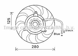 AVA AI7503 Hub, engine cooling fan wheel AI7503: Buy near me in Poland at 2407.PL - Good price!