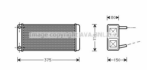 AVA JR6006 Nagrzewnica ogrzewania kabiny JR6006: Dobra cena w Polsce na 2407.PL - Kup Teraz!