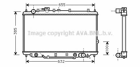 AVA KA2017 Radiator, engine cooling KA2017: Buy near me in Poland at 2407.PL - Good price!