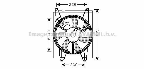 AVA KA7513 Вентилятор радиатора охлаждения KA7513: Отличная цена - Купить в Польше на 2407.PL!