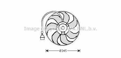 AVA AI7509 Hub, engine cooling fan wheel AI7509: Buy near me in Poland at 2407.PL - Good price!