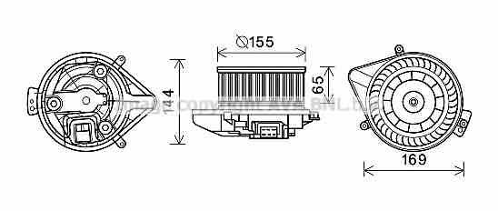 AVA AI8371 Cabin ventilation engine AI8371: Buy near me in Poland at 2407.PL - Good price!