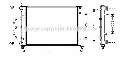 AVA AL2078 Radiator, engine cooling AL2078: Buy near me in Poland at 2407.PL - Good price!