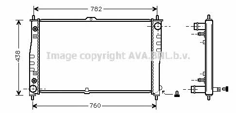 AVA KAA2019 Radiator, engine cooling KAA2019: Buy near me in Poland at 2407.PL - Good price!