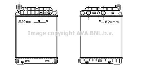 AVA ME2146 Chłodnica, układ chłodzenia silnika ME2146: Dobra cena w Polsce na 2407.PL - Kup Teraz!