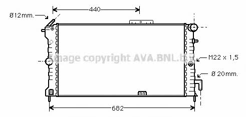 AVA OL2186 Kühler motorkühlung OL2186: Kaufen Sie zu einem guten Preis in Polen bei 2407.PL!