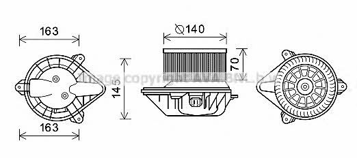 AVA OL8624 Cabin ventilation engine OL8624: Buy near me at 2407.PL in Poland at an Affordable price!
