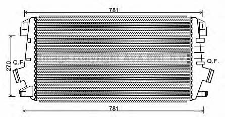 AVA OLA4550 Intercooler, charger OLA4550: Buy near me in Poland at 2407.PL - Good price!