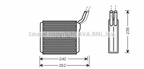 AVA OL6205 Heat exchanger, interior heating OL6205: Buy near me in Poland at 2407.PL - Good price!