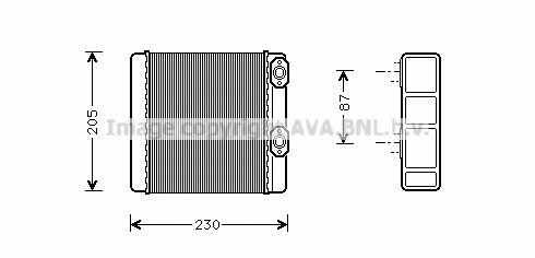 AVA ME6132 Радіатор опалювача салону ME6132: Приваблива ціна - Купити у Польщі на 2407.PL!