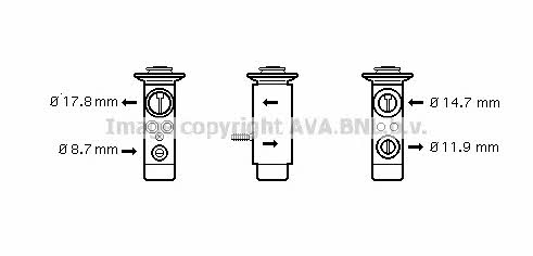 AVA MS1093 Air conditioner expansion valve MS1093: Buy near me in Poland at 2407.PL - Good price!