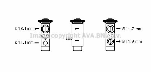 AVA MS1461 Клапан розширювальний кондиціонеру MS1461: Приваблива ціна - Купити у Польщі на 2407.PL!
