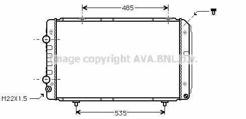 AVA PE2147 Radiator, engine cooling PE2147: Buy near me in Poland at 2407.PL - Good price!