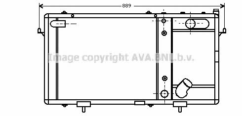 AVA AU2048 Radiator, engine cooling AU2048: Buy near me in Poland at 2407.PL - Good price!