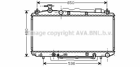 AVA TO2306 Radiator, engine cooling TO2306: Buy near me in Poland at 2407.PL - Good price!