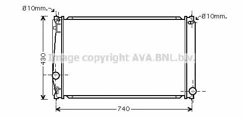 AVA TO2418 Radiator, engine cooling TO2418: Buy near me in Poland at 2407.PL - Good price!