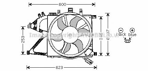 AVA OL7506 Hub, engine cooling fan wheel OL7506: Buy near me in Poland at 2407.PL - Good price!