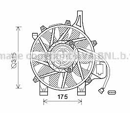 AVA OL7536 Hub, engine cooling fan wheel OL7536: Buy near me at 2407.PL in Poland at an Affordable price!