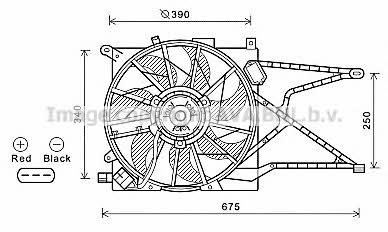 AVA OL7596 Hub, engine cooling fan wheel OL7596: Buy near me in Poland at 2407.PL - Good price!