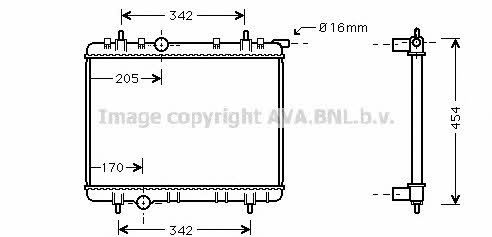 AVA PE2260 Radiator, engine cooling PE2260: Buy near me in Poland at 2407.PL - Good price!