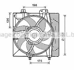AVA PE7550 Hub, engine cooling fan wheel PE7550: Buy near me in Poland at 2407.PL - Good price!