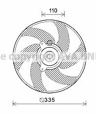 AVA PE7552 Вентилятор радіатора охолодження PE7552: Приваблива ціна - Купити у Польщі на 2407.PL!