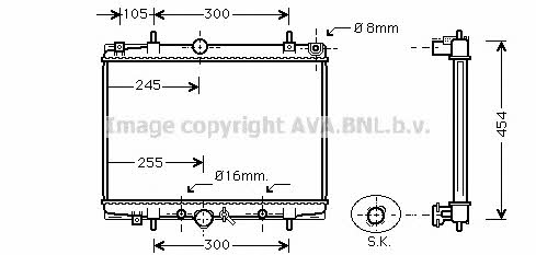 AVA PEA2201 Radiator, engine cooling PEA2201: Buy near me in Poland at 2407.PL - Good price!