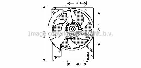 AVA AU7501 Вентилятор радиатора охлаждения AU7501: Отличная цена - Купить в Польше на 2407.PL!