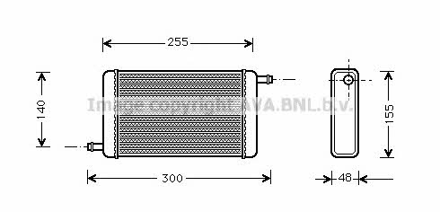 AVA BD6007 Heat exchanger, interior heating BD6007: Buy near me in Poland at 2407.PL - Good price!