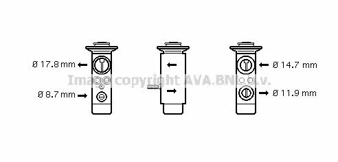 AVA BW1089 Air conditioner expansion valve BW1089: Buy near me in Poland at 2407.PL - Good price!