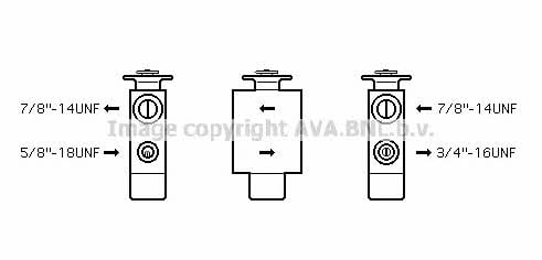 AVA BW1093 Air conditioner expansion valve BW1093: Buy near me in Poland at 2407.PL - Good price!