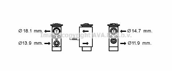 AVA BW1432 Клапан расширительный кондиционера BW1432: Отличная цена - Купить в Польше на 2407.PL!