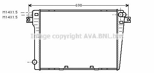 AVA BW2057 Radiator, engine cooling BW2057: Buy near me in Poland at 2407.PL - Good price!