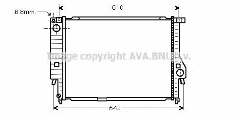 AVA BW2132 Radiator, engine cooling BW2132: Buy near me in Poland at 2407.PL - Good price!