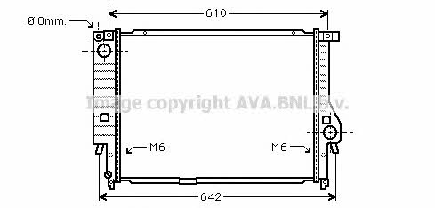 AVA BW2167 Радіатор охолодження двигуна BW2167: Приваблива ціна - Купити у Польщі на 2407.PL!