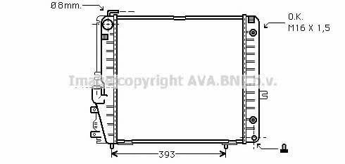 AVA MS2086 Радіатор охолодження двигуна MS2086: Приваблива ціна - Купити у Польщі на 2407.PL!