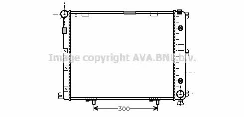 AVA MS2164 Радіатор охолодження двигуна MS2164: Приваблива ціна - Купити у Польщі на 2407.PL!