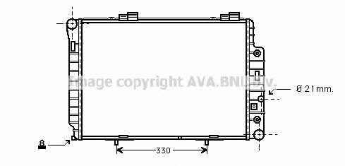 AVA MS2174 Радіатор охолодження двигуна MS2174: Приваблива ціна - Купити у Польщі на 2407.PL!