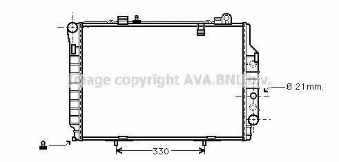 AVA MS2203 Радиатор охлаждения двигателя MS2203: Отличная цена - Купить в Польше на 2407.PL!