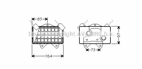 AVA MS3240 Oil cooler MS3240: Buy near me in Poland at 2407.PL - Good price!