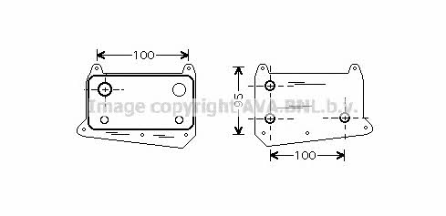 AVA MS3376 Oil cooler MS3376: Buy near me in Poland at 2407.PL - Good price!