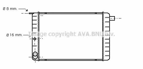 AVA VO2004 Radiator, engine cooling VO2004: Buy near me in Poland at 2407.PL - Good price!