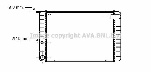 AVA VO2009 Radiator, engine cooling VO2009: Buy near me in Poland at 2407.PL - Good price!