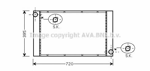 AVA BW2373 Radiator, engine cooling BW2373: Buy near me in Poland at 2407.PL - Good price!