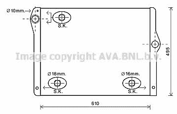 AVA BW2430 Радіатор охолодження двигуна BW2430: Приваблива ціна - Купити у Польщі на 2407.PL!