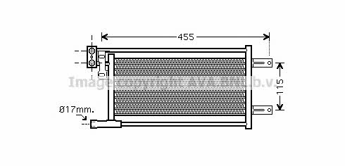 AVA BW3311 Oil cooler BW3311: Buy near me in Poland at 2407.PL - Good price!