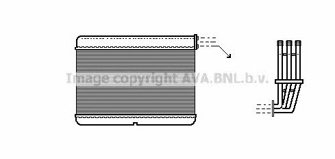 AVA BW6188 Heat exchanger, interior heating BW6188: Buy near me in Poland at 2407.PL - Good price!