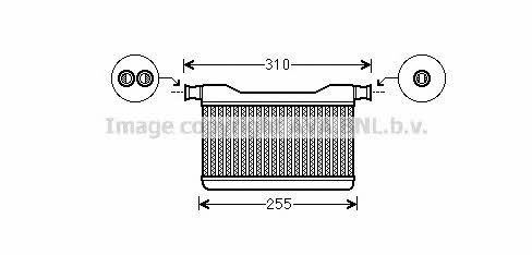AVA BW6382 Heat exchanger, interior heating BW6382: Buy near me in Poland at 2407.PL - Good price!