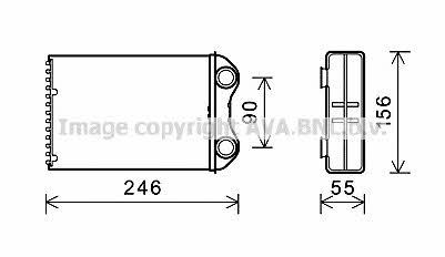 AVA BW6426 Heat exchanger, interior heating BW6426: Buy near me in Poland at 2407.PL - Good price!